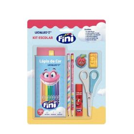 Kit Escolar Fini Leo&Leo - 18 Peças