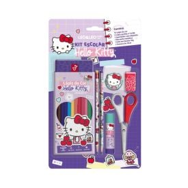 Kit Escolar Hello Kity Leo & Leo - 18 Peças