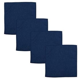 Kit Guardanapo New Home Liso Finecasa 4 Pçs  - Azul Profundo