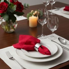 Kit Guardanapo Elegance Havan Casa 4 Peças - Vermelho