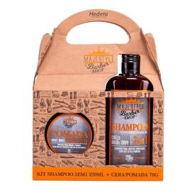 Kit Homen Shampoo 3Em1+Pomada Modeladora Hedera - Majestyle