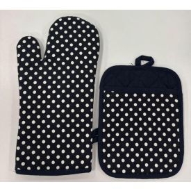 Kit Luva 18Cmx33cm + Pegador 18Cmx23cm Estampado - POA AZUL