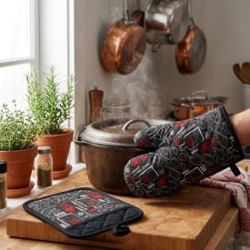 Kit Luva e Pegador de Panelas Napoli Jolitex - Churrasco