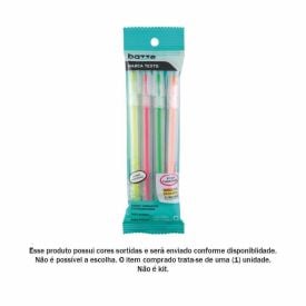 Kit Marca Texto Neon 4 Unidades Bazze Tris - Sortido