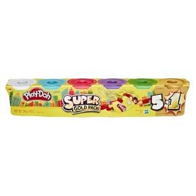 Kit Massinha Play-Doh Super Prata E Dourado Hasbro - G1740