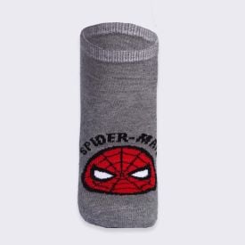 Kit Meia 2 Pares Cano Curto Homem-Aranha Marvel