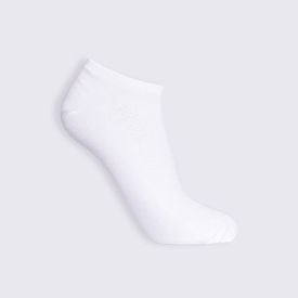 Kit Meia Juvenil 3 Pares Cano Invisível Hot Dog - Branco 34/38