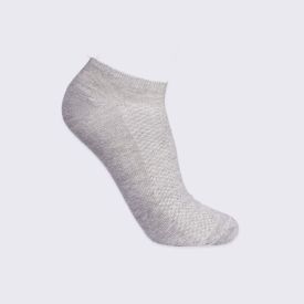 Kit Meia Juvenil 3 Pares Cano Invisível Marmelada - Cinza 34/38