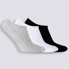 Kit Meia Masculina Com 3 Pares Cano Invisível Risk