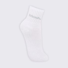 Kit Meia Feminina Cano Curto Esportivo com 3 Pares Mash - Bc/Cz/Pt 34/38