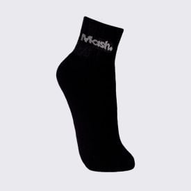 Kit Meia Feminina Cano Curto Esportivo com 3 Pares Mash - Pt/Cz/Pt 34/38