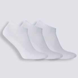 Kit Meia Feminina Com 3 Pares Cano Curto Holla - BCO/BCO/BCO