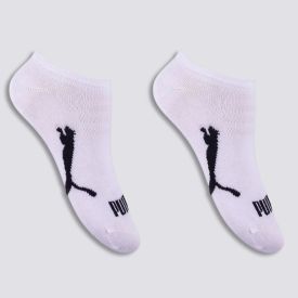 Kit Meia Infantil 03 Pares Invisível Puma Branco