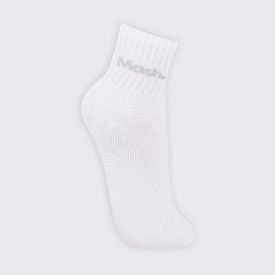 Kit Meia Masculina com 3 Pares Cano Curto Esportiva Mash - Branco 39/43