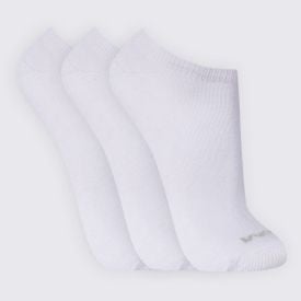 Kit Meia Masculina com 3 Pares Cano Invisível Mash - Branco 39/43