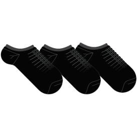 Kit Meia Masculina Com 3 Pares Cano Invisível Risk - Preto