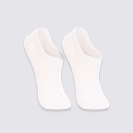 Kit Meia Sapatilha com 2 Pares Lupo - Branco 34/39