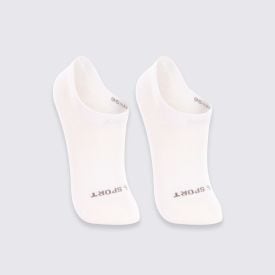 Kit Meia Sapatilha Infantil com 2 Pares Lupo - Branco 30/36