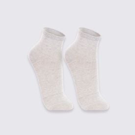 Kit Meia Soquete com 2 Pares Lupo - Cinza 34/39