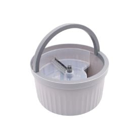 Kit Mop Canelado com Centrífuga 10 Litros Havan Casa - Cinza