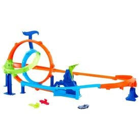 Kit Pista Hot Wheels Action Lan&ccedil;a e Bate Mattel