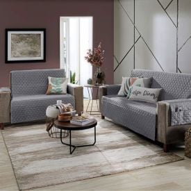 Kit Protetor de Sofa 2 e 3 Lugares Havan Casa - Cinza 