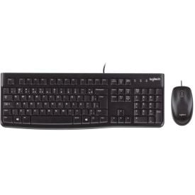 Kit Teclado E Mouse Logitech Com Fio - Preto