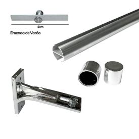 Kit Trilho Deslizante Inove 2,00 m Havan Casa - Cromado