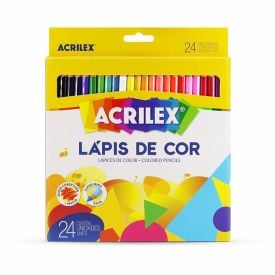 Lápis de Cor Acrilex 24 Cores - 09694