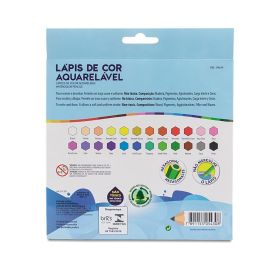 Lápis de Cor Aquarelável 24 Unidades Acrilex - 09654