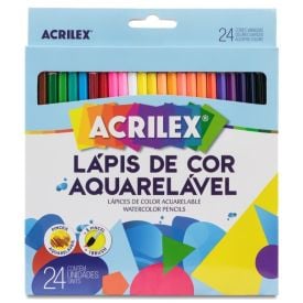 Lápis De Cor Aquarelável 24 Unidades Acrilex - 09654