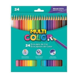 L&aacute;pis de Cor Multicolor 24 Cores - 11.2400N