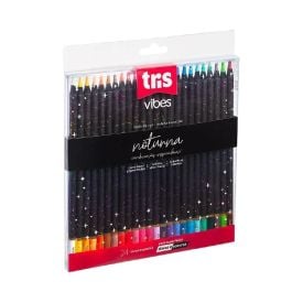 Lápis De Cor Vibes Tons Noturna Tris - 24 Cores