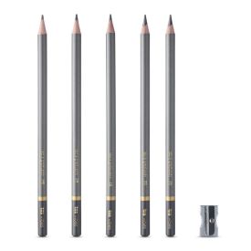 Lápis Grafite 5 Unidades + Apontador Tris - 697109