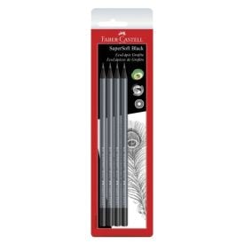 Lápis Grafite Supersoft Faber Castell - 4 Unidades
