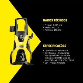Lavadora de Alta Pressão Karcher K4 New Motor 1700w 1885psi