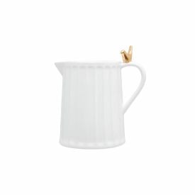 Leiteira De Cerâmica Colibri Wolff 200 Ml - Branco
