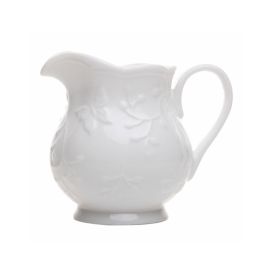 Leiteira de Porcelana Butterfly Lyor 250 ml - Branco