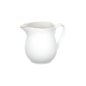 Leiteira De Porcelana Royal Filete Dourado Hauskraft - 300 Ml