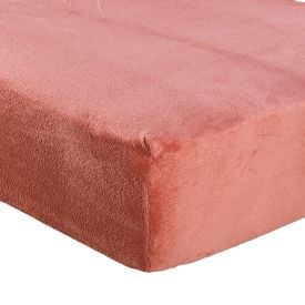 Lençol Avulso Casal com Elástico Plush Havan Casa - Argila