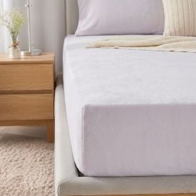 Lençol Avulso Casal com Elástico Plush Havan Casa - Cinza Lunar