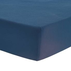 Lençol Avulso Queen com Elástico Plush Havan Casa - Azul Jeans 