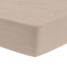 Lençol Solteiro Avulso com Elástico Plush Havan Casa - Bege