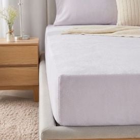 Lençol Solteiro Avulso com Elástico Plush Havan Casa - Cinza Lunar 