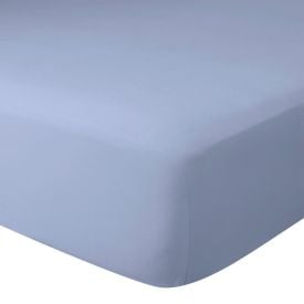 Lençol Avulso Solteiro Sem Elástico Buona Fortuna 1 Pç - Azul Liso Novo