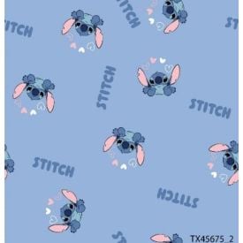 Lençol Casal Estampado Infantil Portallar - STITCH CORACAO