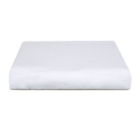 Lençol Solteiro com Elástico 100% Algodão Buona Fortuna - Branco