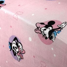 Lençol Infantil Solteiro Com Elástico Disney By Hedrons - Minnie