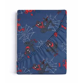 Lençol Infantil Solteiro com Elástico Disney by Hedrons - Spider Ultimato Rotativo