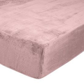 Lençol Queen Com Elástico Avulso Plush Slip Havan Casa - Rosa Tule